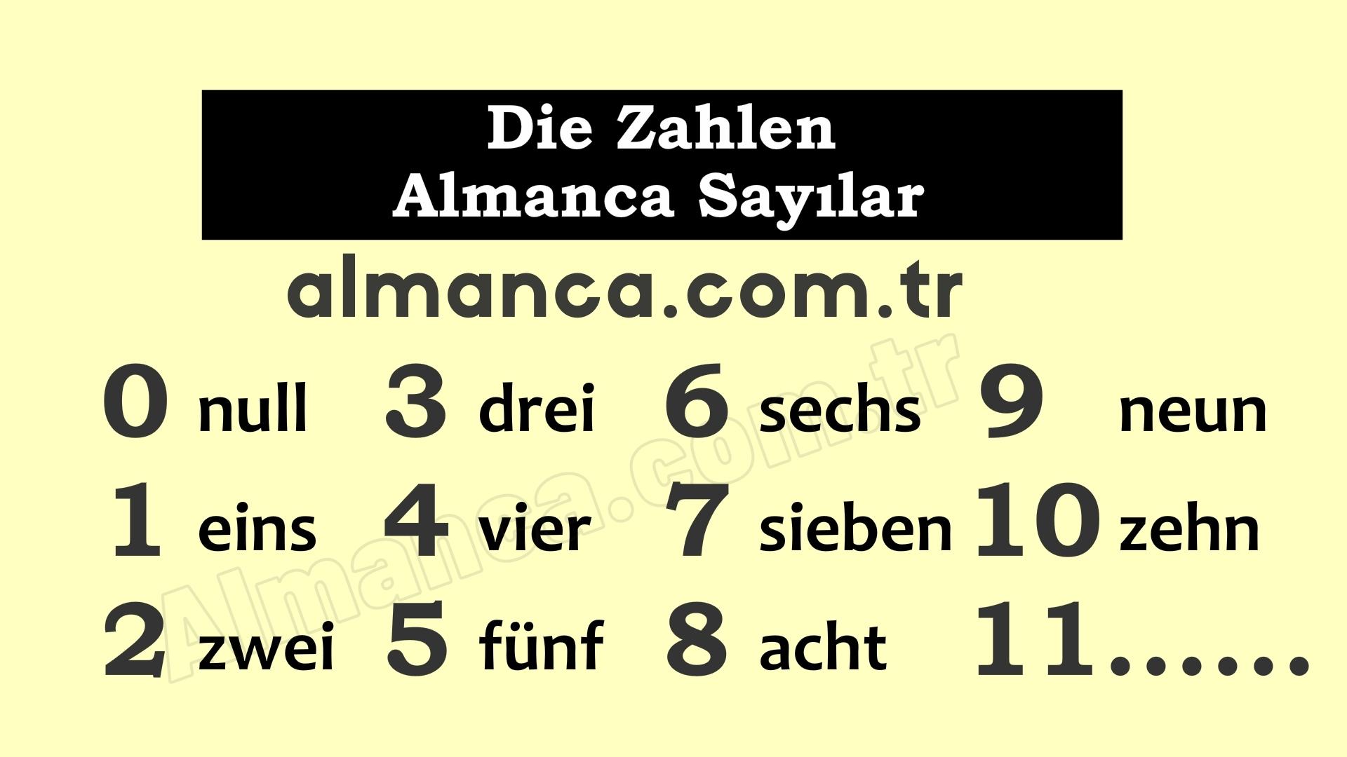 Almanca 100’den 1000’e Kadar Sayılar Hakkında Bilgi